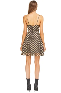 Kelsey Dress -Larana Style Shop ACDR100016 BLACK GOLD DOT 03 scaled