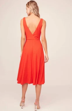 Faith Midi Dress -Larana Style Shop ACDR100253 BRIGHT RED 4AA 1a8ae3aa bd5d 4d68 a6ea 242ec4a7e360 scaled