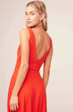 Faith Midi Dress -Larana Style Shop ACDR100253 BRIGHT RED 5AA f0fb1231 1ed1 47bb 84b3 28f15c37fb12 scaled