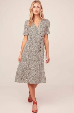 Kinsley Leopard Midi Dress