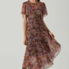 Mirella Floral Midi Dress