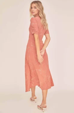 Cher Sketch Midi Dress -Larana Style Shop ACDR100481 CLAY BALLET SKETCH 3A scaled