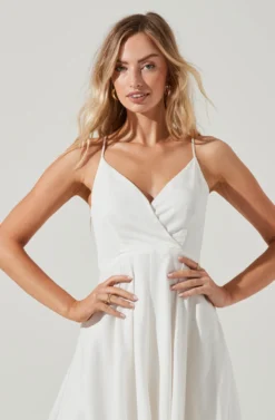 Ambrosia Midi Dress -Larana Style Shop ACDR100490 WHITE 0392 scaled