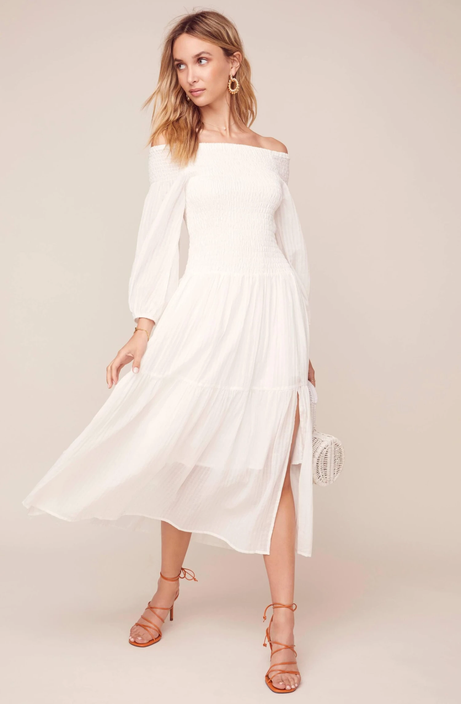 Utopia Off Shoulder Midi Dress 2 Utopia Off Shoulder Midi Dress - Image 2