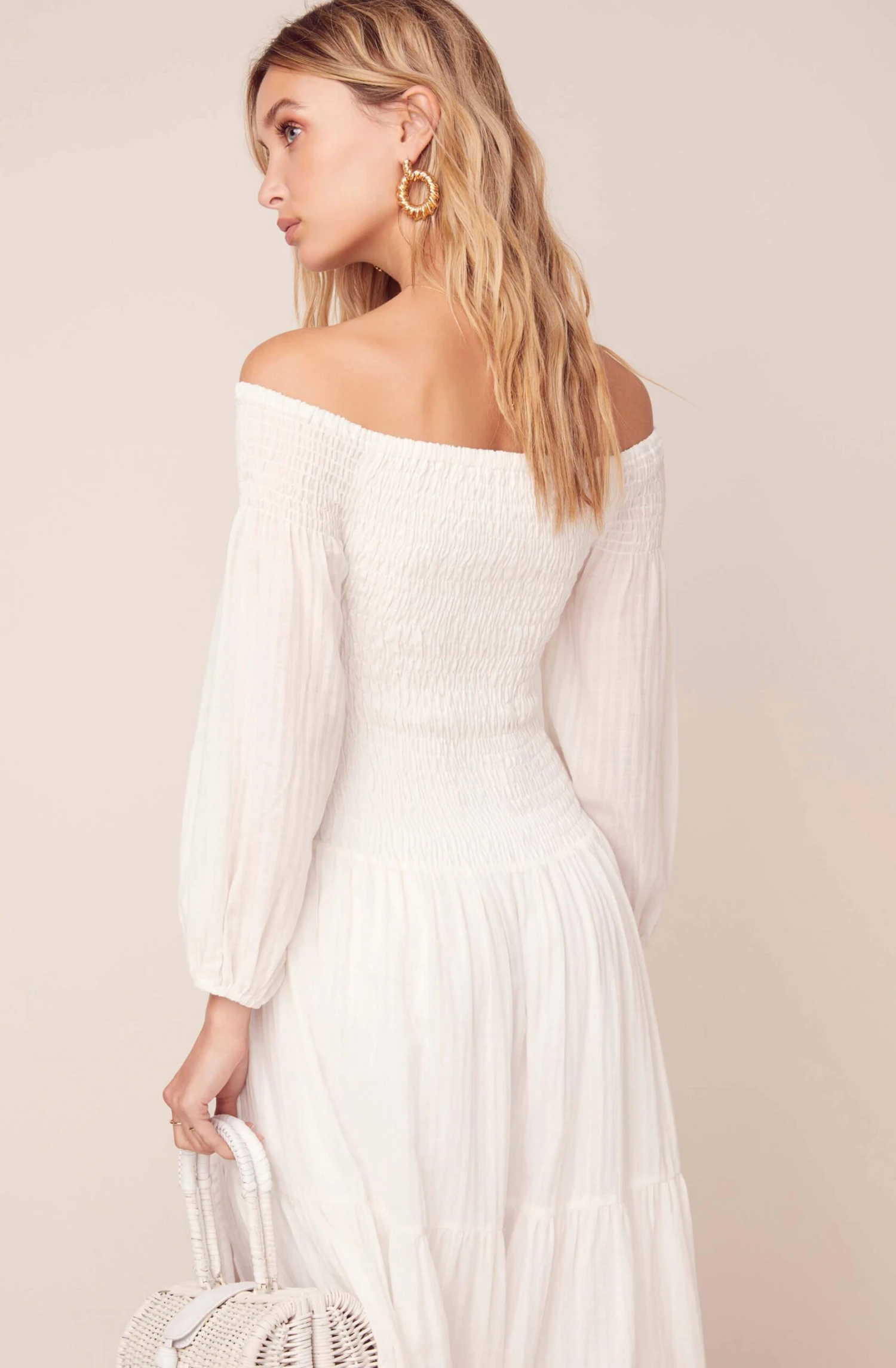 Utopia Off Shoulder Midi Dress 4 Utopia Off Shoulder Midi Dress - Image 4