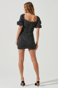 Joplin Metallic Ruched Mini Dress 9 Joplin Metallic Ruched Mini Dress -Larana Style Shop ACDR100778 RAINBOWMETALLIC 1010 scaled