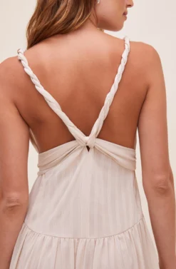 Eartha Tie Waist Maxi Dress -Larana Style Shop ACDR100834 CREAM 11 scaled