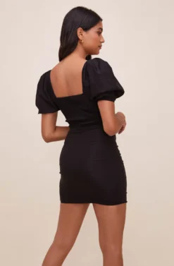 Winslow Puff Sleeve Mini Dress 13 Winslow Puff Sleeve Mini Dress -Larana Style Shop ACDR100866 BLACK 8 scaled