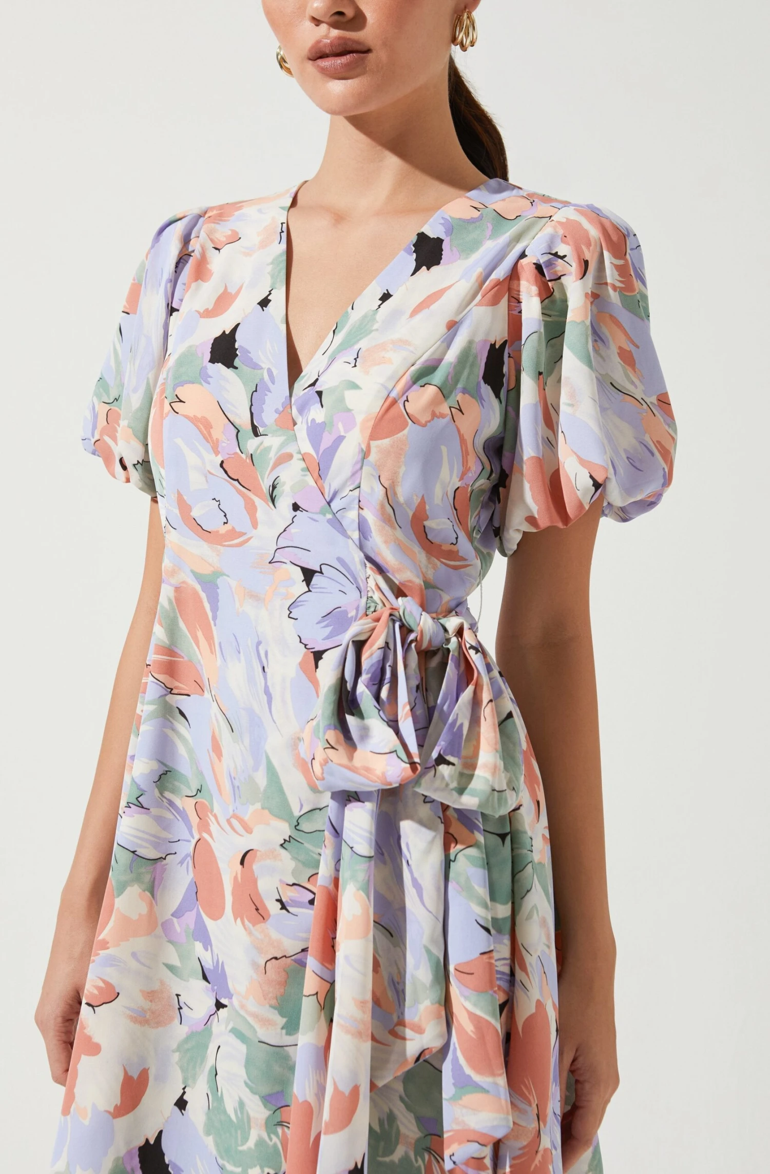 Roxie Floral Wrap Dress 2 Roxie Floral Wrap Dress - Image 2