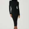 Abilene Long Sleeve Turtleneck Midi Sweater Dress