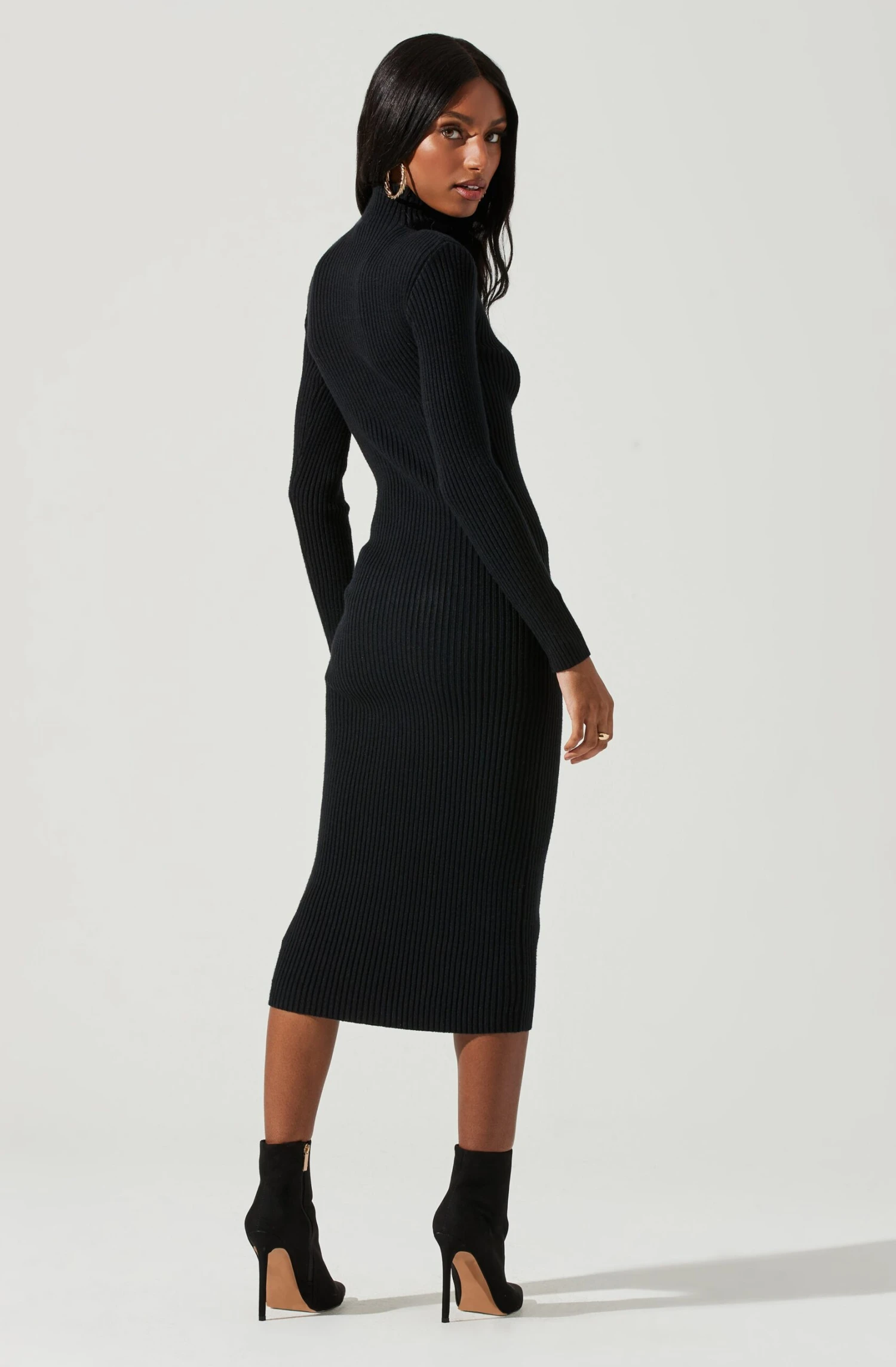 Abilene Long Sleeve Turtleneck Midi Sweater Dress 5 Abilene Long Sleeve Turtleneck Midi Sweater Dress - Image 5