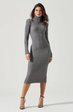 Abilene Long Sleeve Turtleneck Midi Sweater Dress 26 Abilene Long Sleeve Turtleneck Midi Sweater Dress -Larana Style Shop ACDR100970 CHARCOAL 1829 2959d686 d745 4732 8939 265b9b1686cc scaled