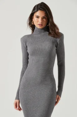 Abilene Long Sleeve Turtleneck Midi Sweater Dress 27 Abilene Long Sleeve Turtleneck Midi Sweater Dress -Larana Style Shop ACDR100970 CHARCOAL 1832 ce7f725c 7678 4283 bf55 dd2c3216cf98 scaled