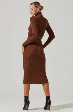 Abilene Long Sleeve Turtleneck Midi Sweater Dress 25 Abilene Long Sleeve Turtleneck Midi Sweater Dress -Larana Style Shop ACDR100970 NUTMEG 10791 daea515e 1a19 4647 81ba cee89a1170ed scaled
