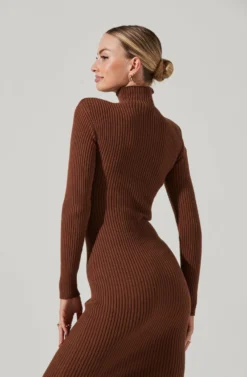Abilene Long Sleeve Turtleneck Midi Sweater Dress 23 Abilene Long Sleeve Turtleneck Midi Sweater Dress -Larana Style Shop ACDR100970 NUTMEG 10811 d43c5b95 b15d 4958 a493 093742463544 scaled