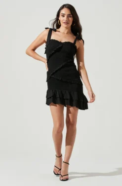 Eastwick Smocked Ruffle Mini Dress