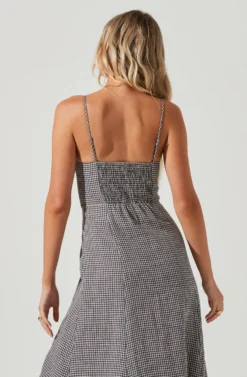 Figueroa Gingham Midi Dress 8 Figueroa Gingham Midi Dress -Larana Style Shop ACDR101147 NAVYWHITEGINGHAM 6 scaled