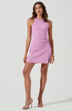 Meera Ribbed Knit Mini Dress