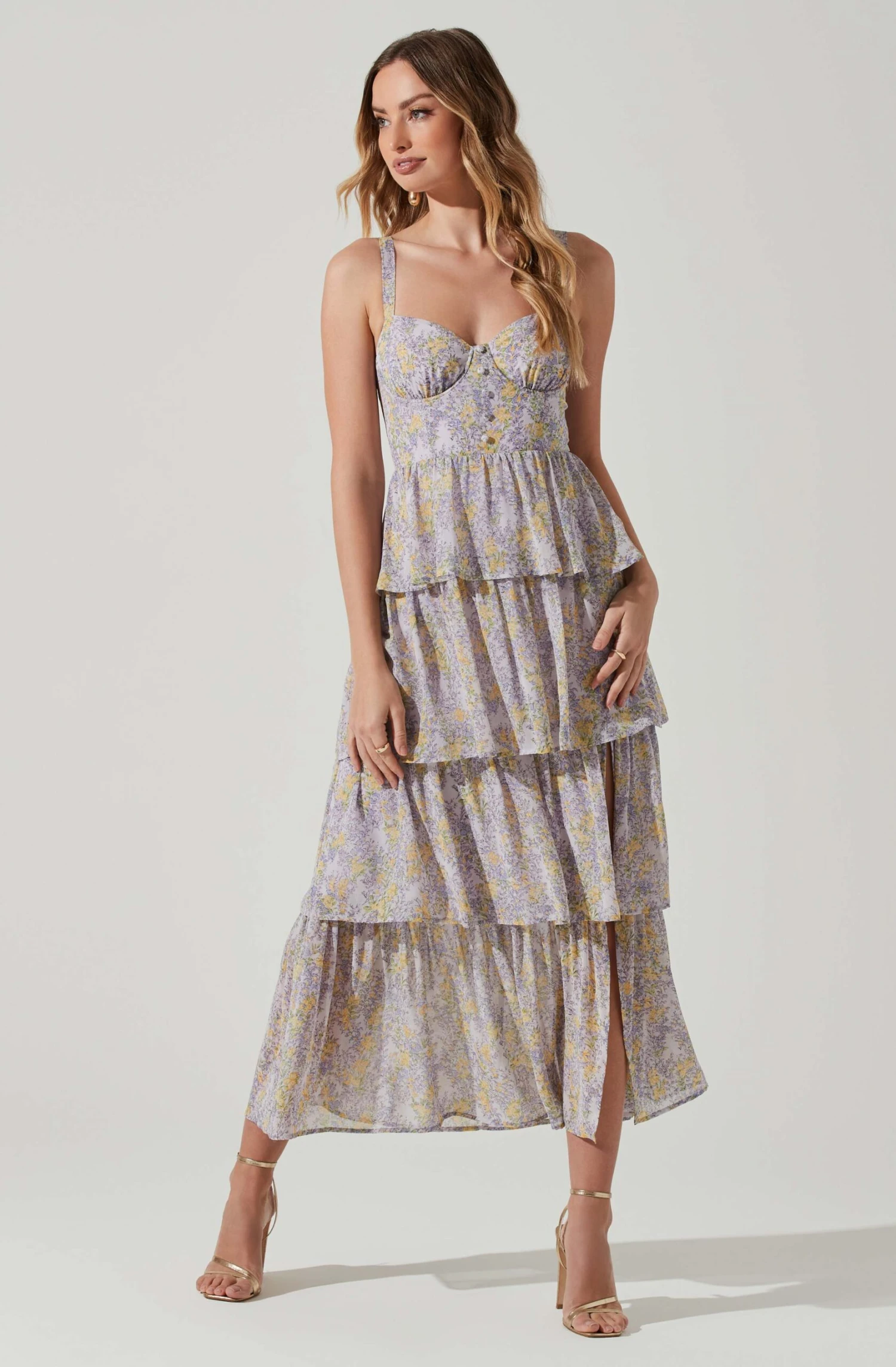 Midsummer Floral Tiered Maxi Dress 7 Midsummer Floral Tiered Maxi Dress - Image 7