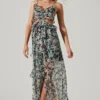 Palace Floral Cutout Ruffle Maxi Dress