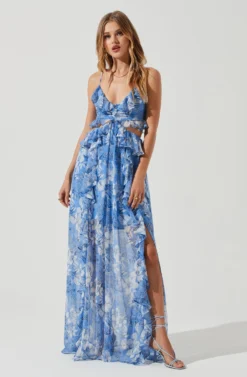 Palace Floral Cutout Ruffle Maxi Dress -Larana Style Shop ACDR101252 BLUEWHITEFLORAL 0976 af8cbccb e647 4d61 9b78 ae28255a4fea scaled