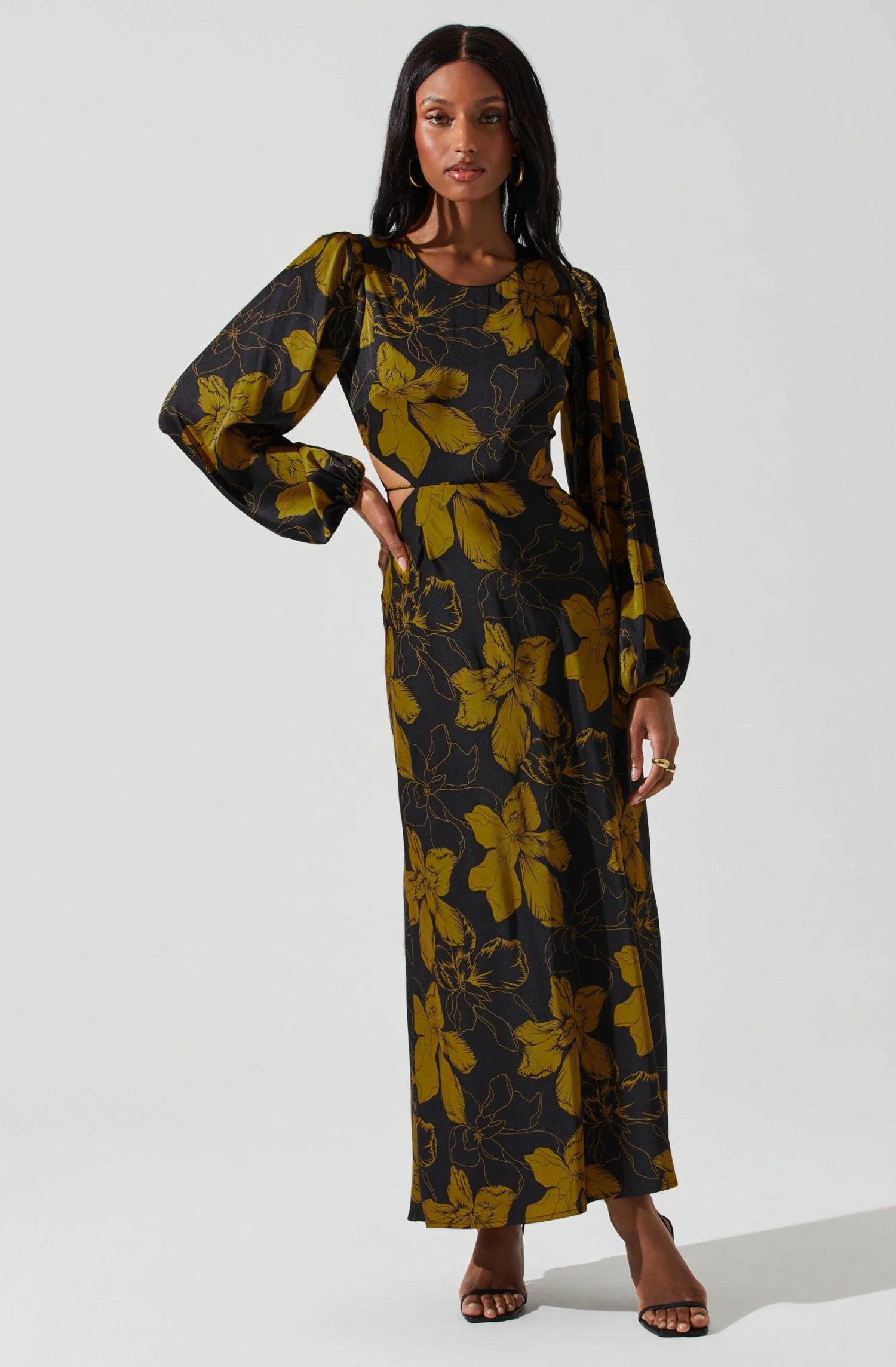 Quinn Floral Cutout Midi Dress 3 Quinn Floral Cutout Midi Dress - Image 3