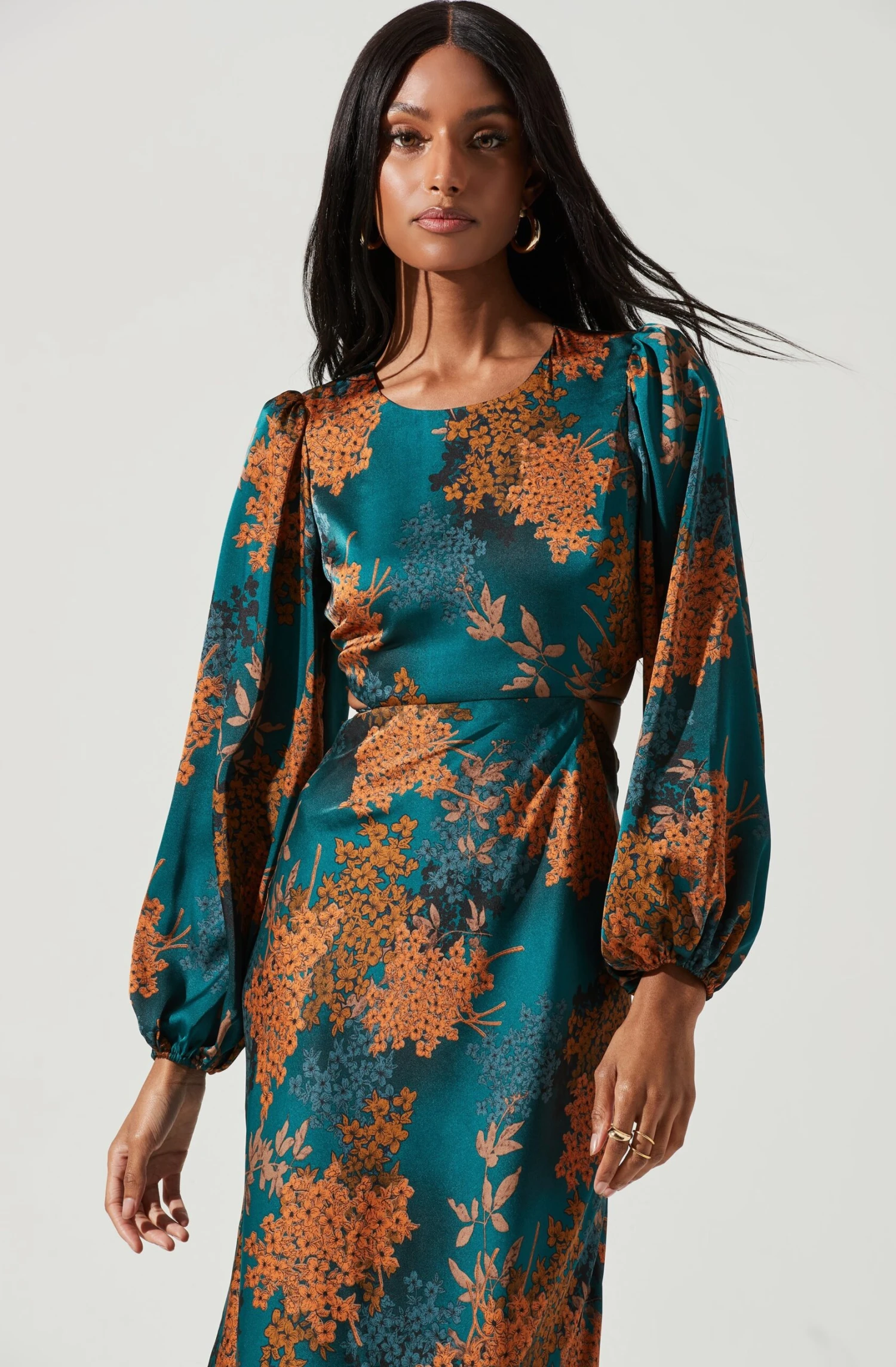 Quinn Floral Cutout Midi Dress 8 Quinn Floral Cutout Midi Dress - Image 8