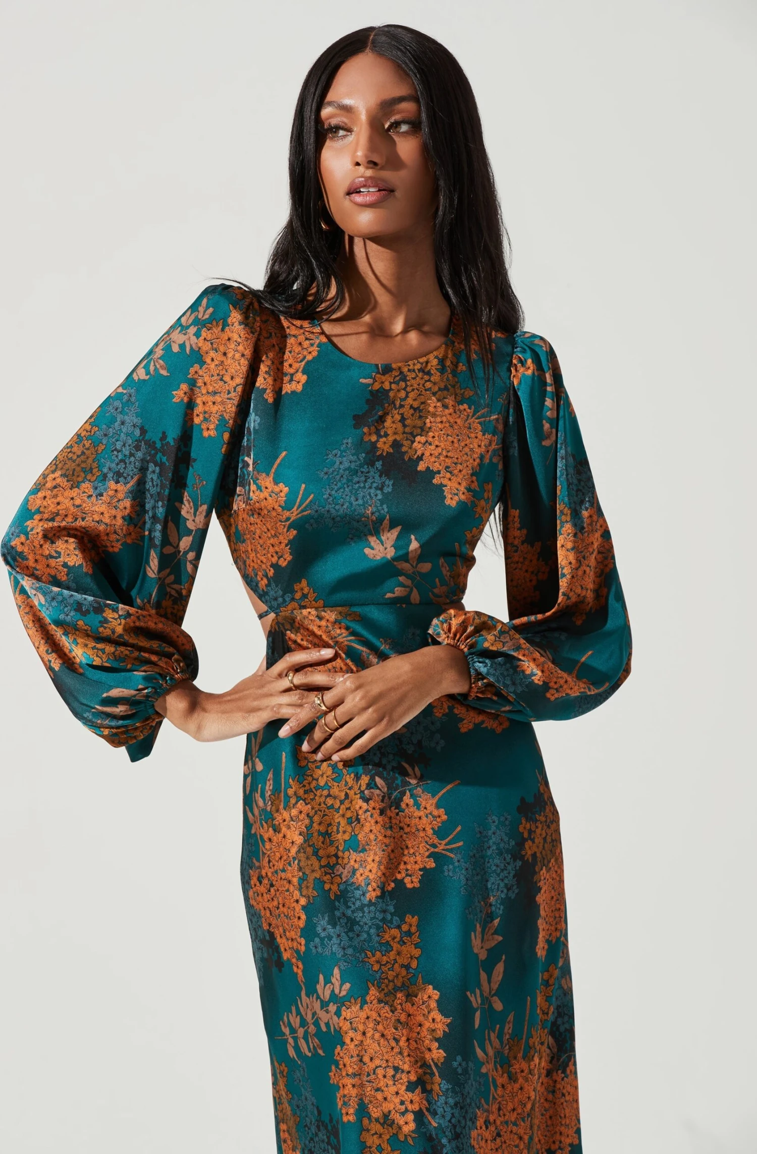Quinn Floral Cutout Midi Dress 10 Quinn Floral Cutout Midi Dress - Image 10