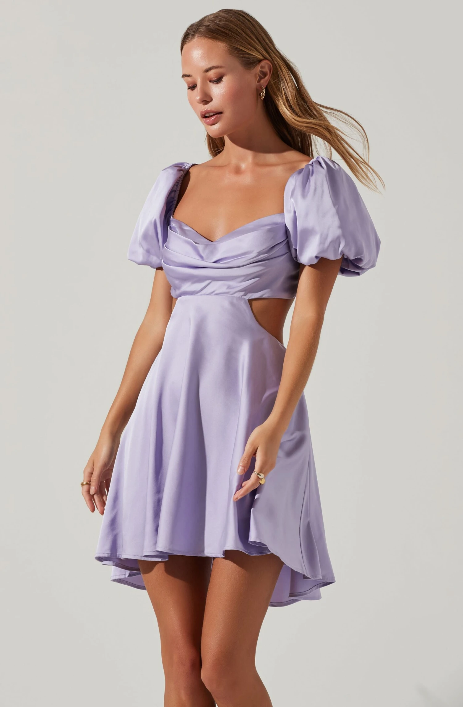 Clarita Cutout Puff Sleeve Mini Dress 6 Clarita Cutout Puff Sleeve Mini Dress - Image 6