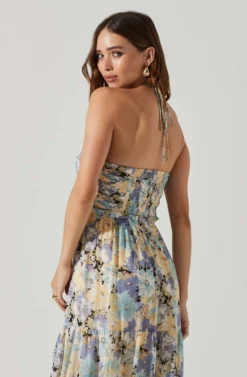 Rozina Floral Cutout Maxi Dress -Larana Style Shop ACDR101542 BLUEGREENFLORAL 3 scaled