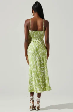 Mabel Retro Floral Bustier Midi Dress -Larana Style Shop ACDR101568 CELERYFLORAL 5 scaled