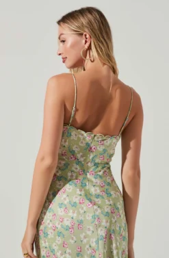 Florentina Floral Midi Dress 20 Florentina Floral Midi Dress -Larana Style Shop ACDR101584 LIMEPINKFLORAL 5 scaled