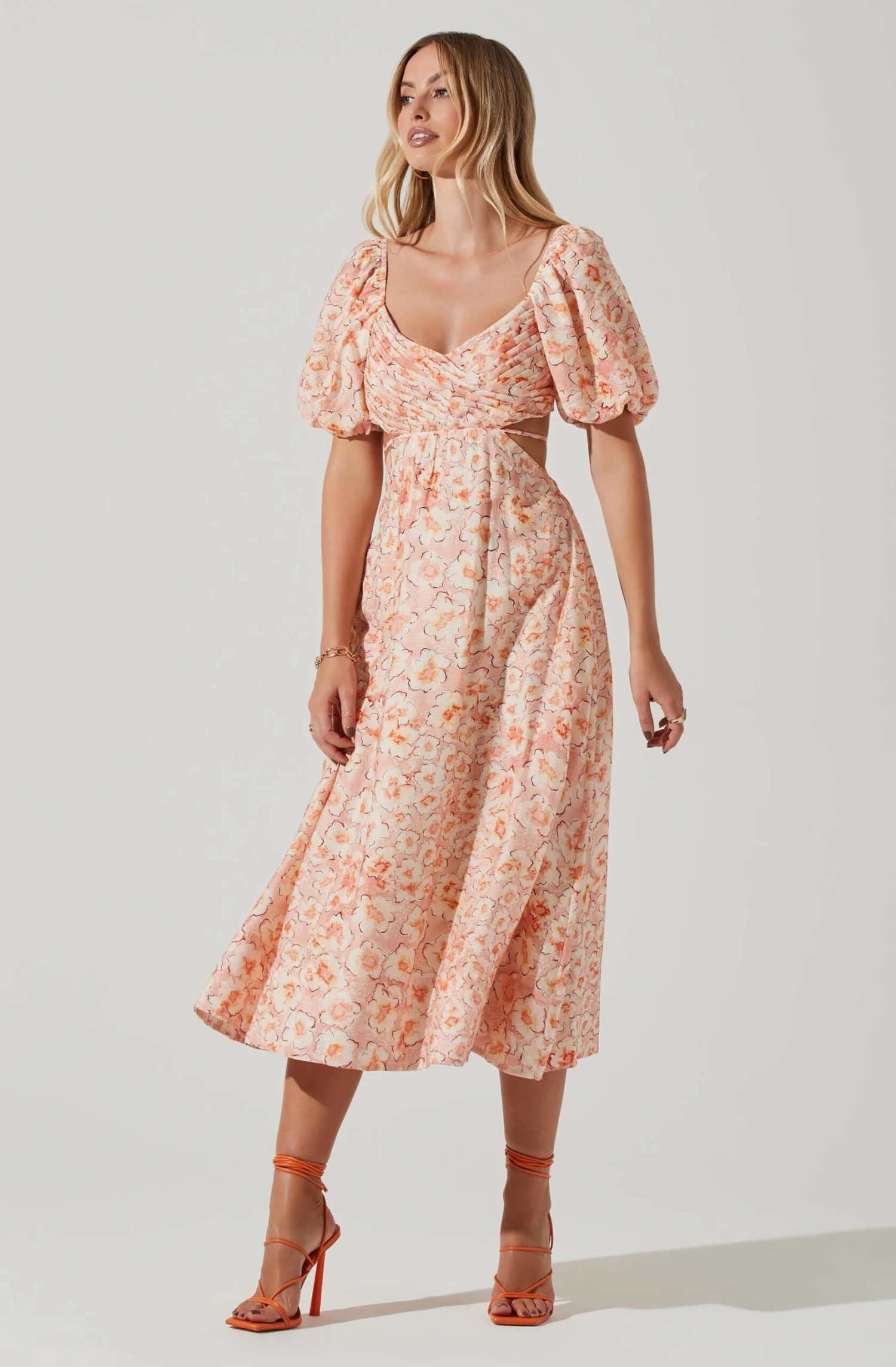 Talina Floral Cutout Midi Dress 2 Talina Floral Cutout Midi Dress - Image 2