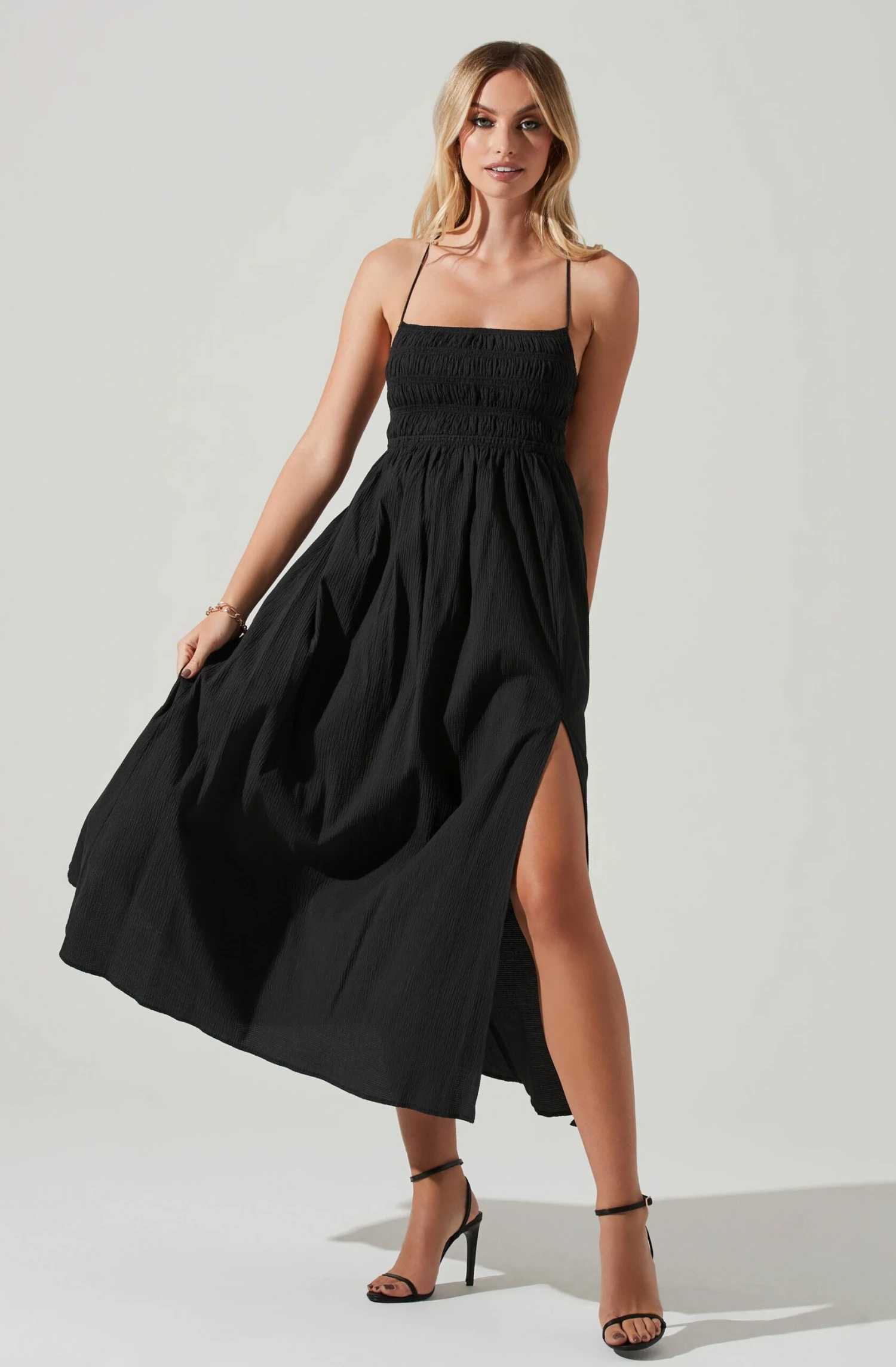 Stasia Smocked Midi Dress 1 Stasia Smocked Midi Dress