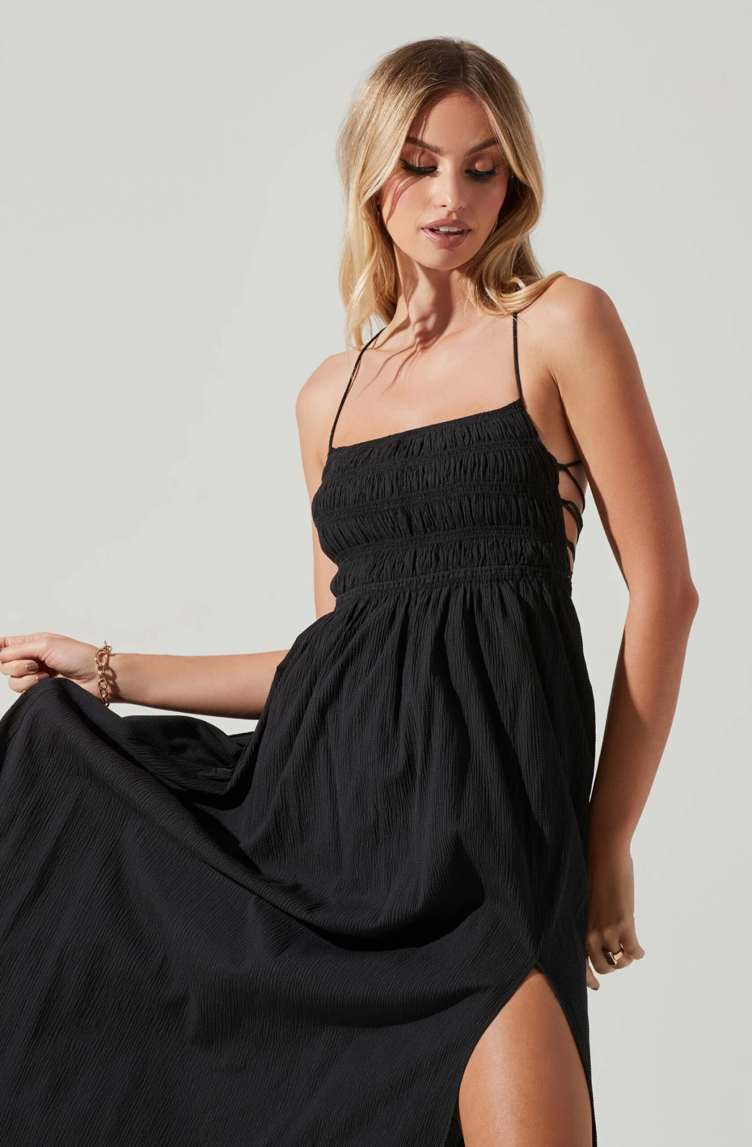 Stasia Smocked Midi Dress 3 Stasia Smocked Midi Dress - Image 3