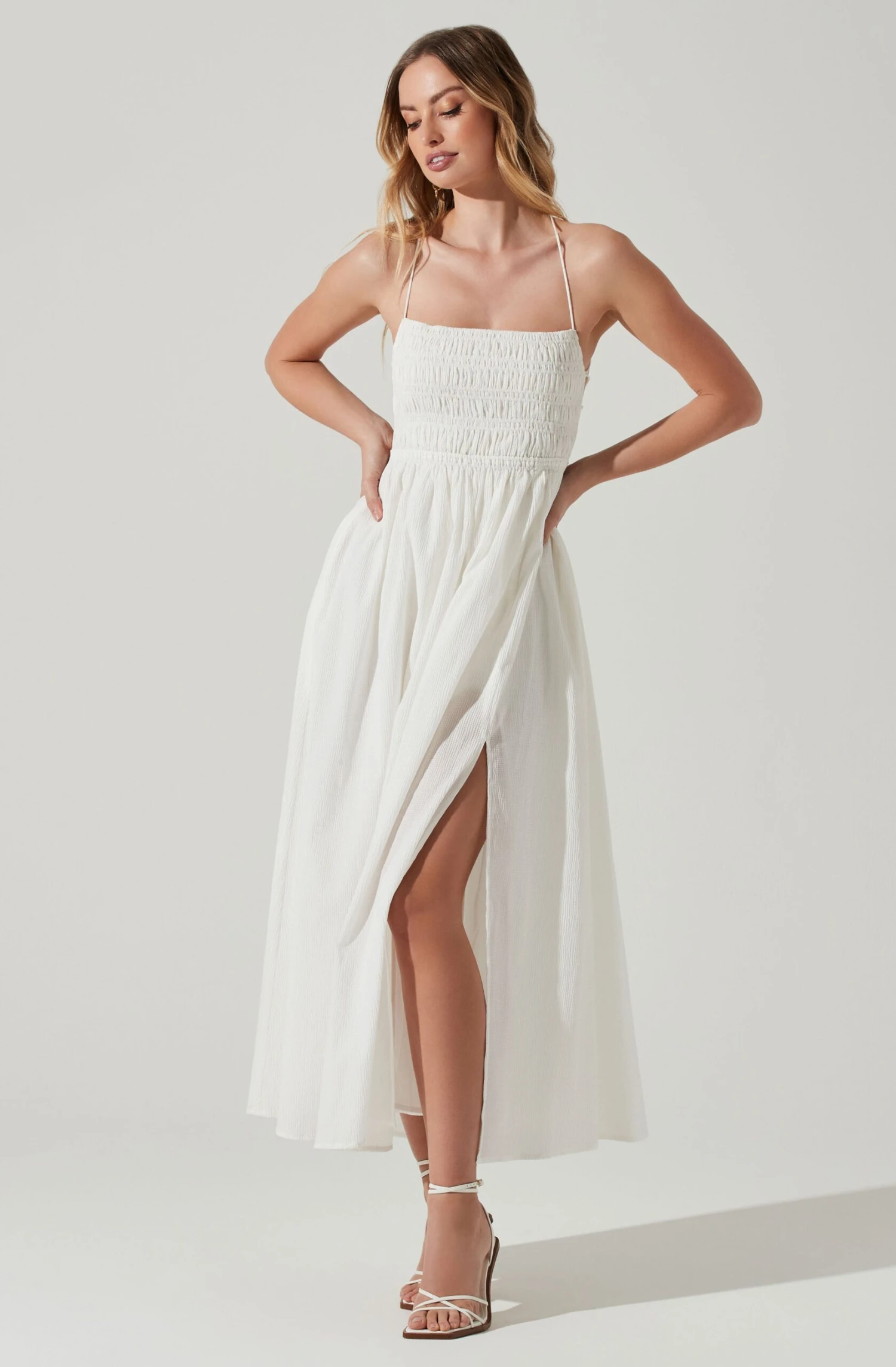 Stasia Smocked Midi Dress 6 Stasia Smocked Midi Dress - Image 6