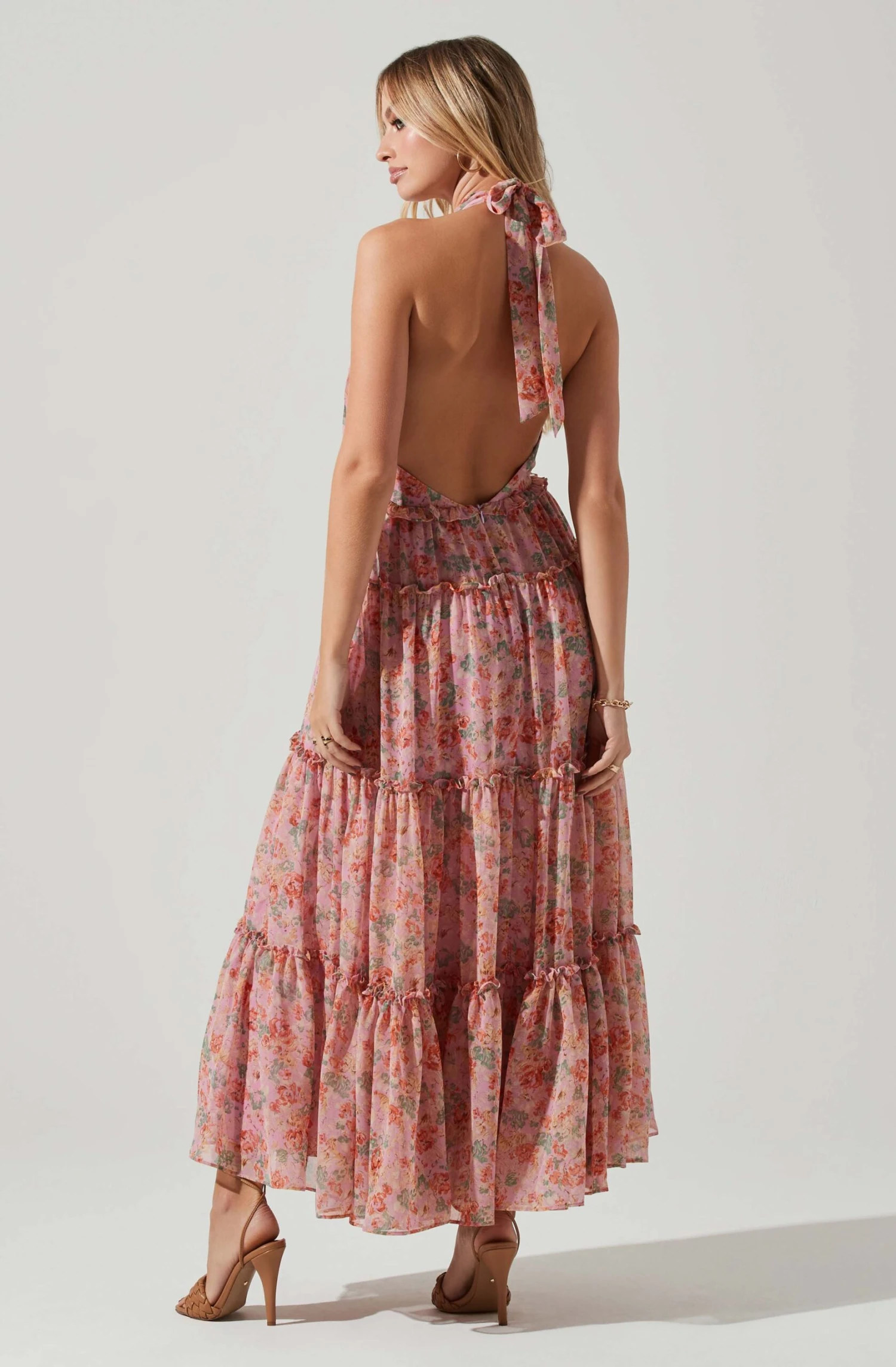 Jaidee Floral Tiered Maxi Dress 6 Jaidee Floral Tiered Maxi Dress - Image 6