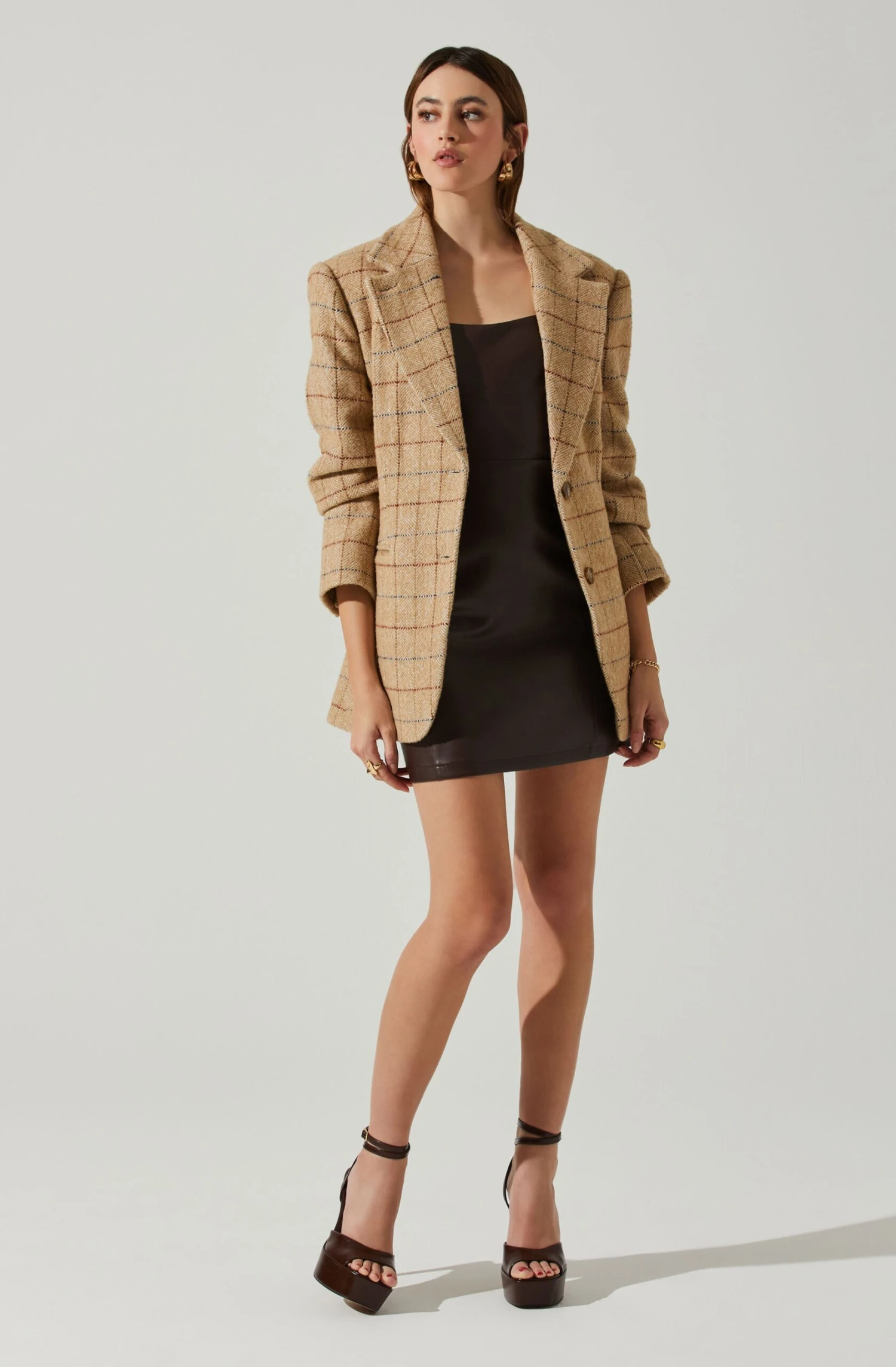 Carmen Strapless Faux Leather Mini Dress 10 Carmen Strapless Faux Leather Mini Dress - Image 10