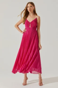 Loralee Pleated Midi Dress