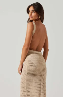 Aitana Knit Open Back Midi Dress -Larana Style Shop ACDR101810 NATURAL 3 scaled