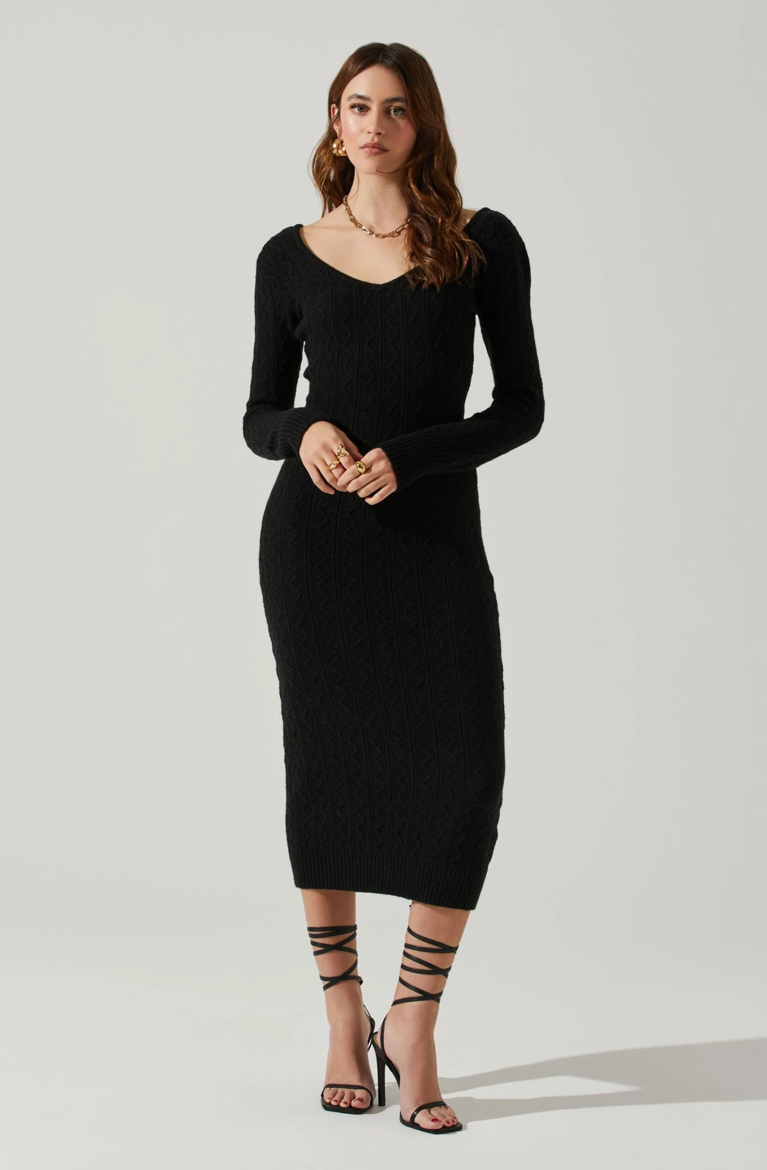 Regina Cutout Midi Sweater Dress 3 Regina Cutout Midi Sweater Dress - Image 3