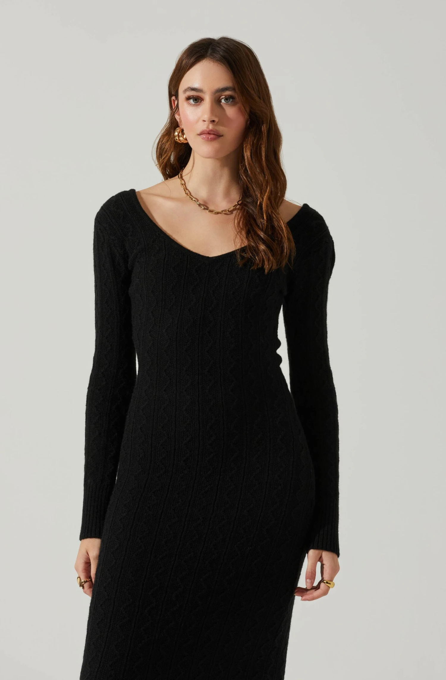 Regina Cutout Midi Sweater Dress 4 Regina Cutout Midi Sweater Dress - Image 4