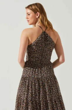 Madeline Center Cutout Floral Maxi Dress -Larana Style Shop ACDR101921C BLACKBROWNABSTRACT 6 scaled