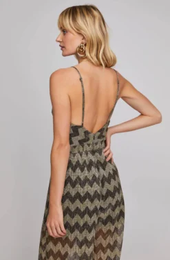 Phoebe Chevron Jumpsuit 8 Phoebe Chevron Jumpsuit -Larana Style Shop ACP7098 GOLD CHEVRON 5 scaled