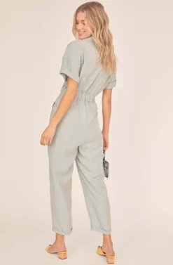 Miri Front Tie Jumpsuit -Larana Style Shop ACP7102 MINT 4A scaled