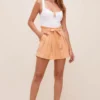 Pacific Pleated Tie Waist Shorts