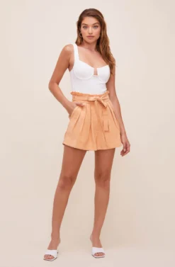 Pacific Pleated Tie Waist Shorts