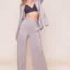 Aileen Wide Leg Plisse Pant