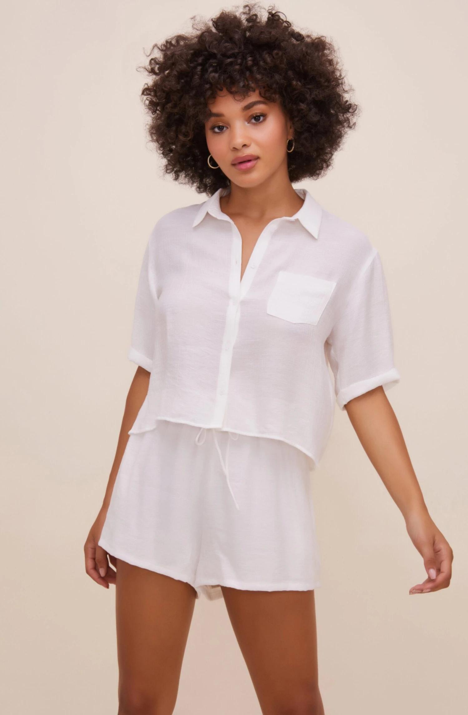 Evita Drawstring Shorts 1 Evita Drawstring Shorts