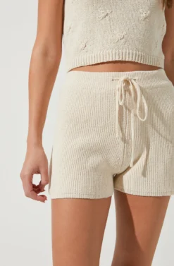 Sunday Morning Knit Shorts 7 Sunday Morning Knit Shorts -Larana Style Shop ACP7217B NATURAL 1 scaled